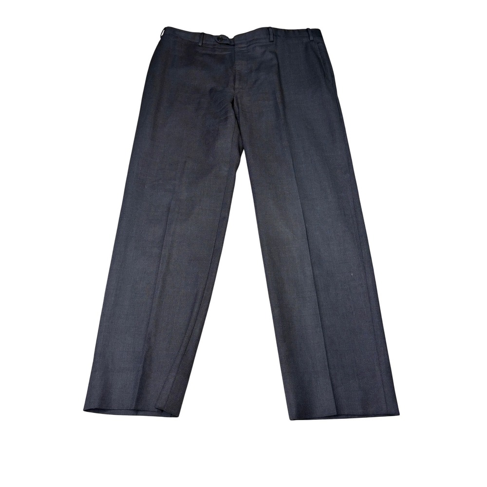 Canali 1934 Mens‎ Gray Wool Blend Micro Pattern Dress Pants 36X29